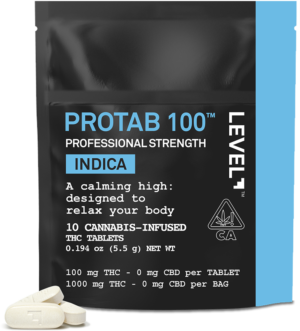 protab edibles 100 indica – 10 pack