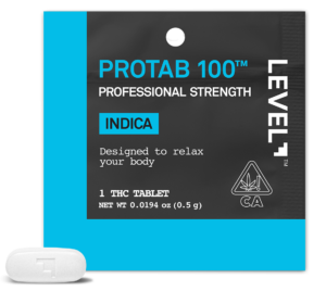 protab edibles 100 indica – single pack
